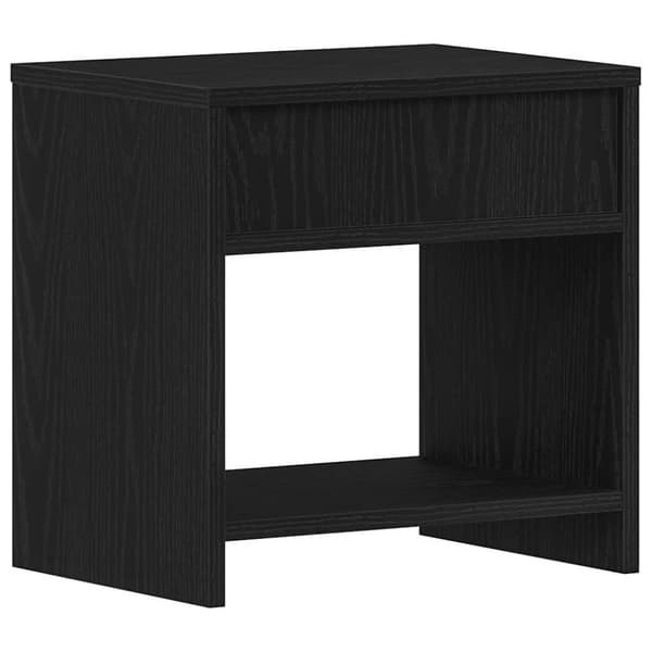 vidaXL sengeborde 2 stk. 40x30x40 cm konstrueret træ sort egetræsfarve