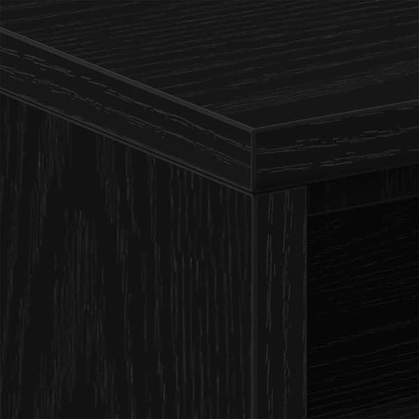 vidaXL sengeborde 2 stk. 40x30x40 cm konstrueret træ sort egetræsfarve