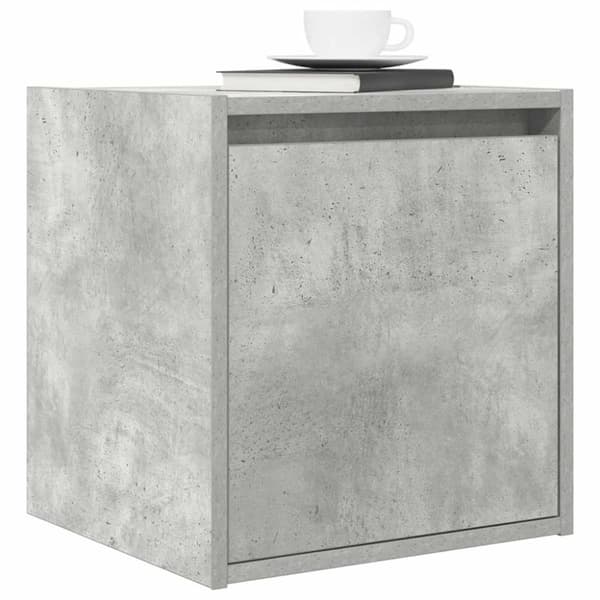 vidaXL Veggmonterte nattbord 2 stk betonggrå 38x34x40 cm
