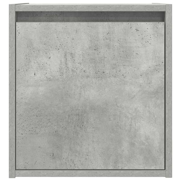 vidaXL Veggmonterte nattbord 2 stk betonggrå 38x34x40 cm