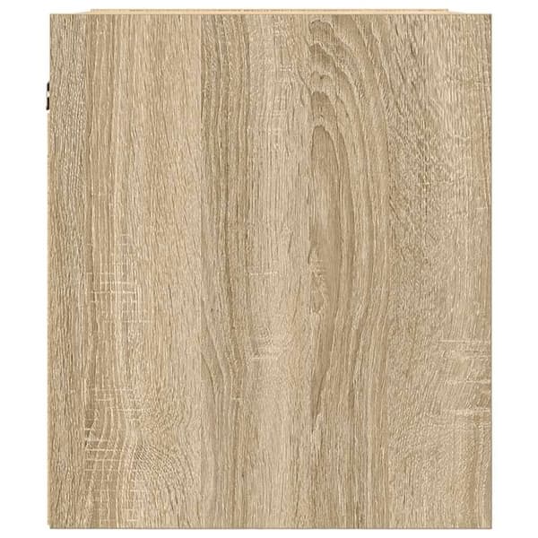 vidaXL væghængt sengebord 38x34x40 cm sonoma-eg