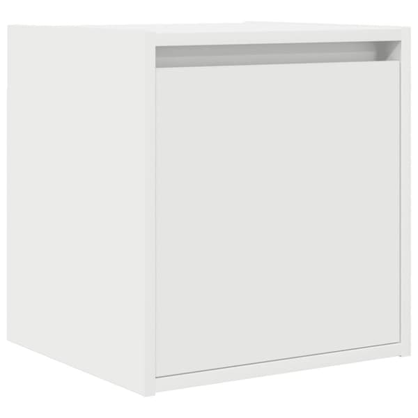 vidaXL væghængt sengebord 38x34x40 cm hvid