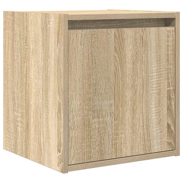 vidaXL Veggmontert nattbord sonoma eik 38x34x40 cm