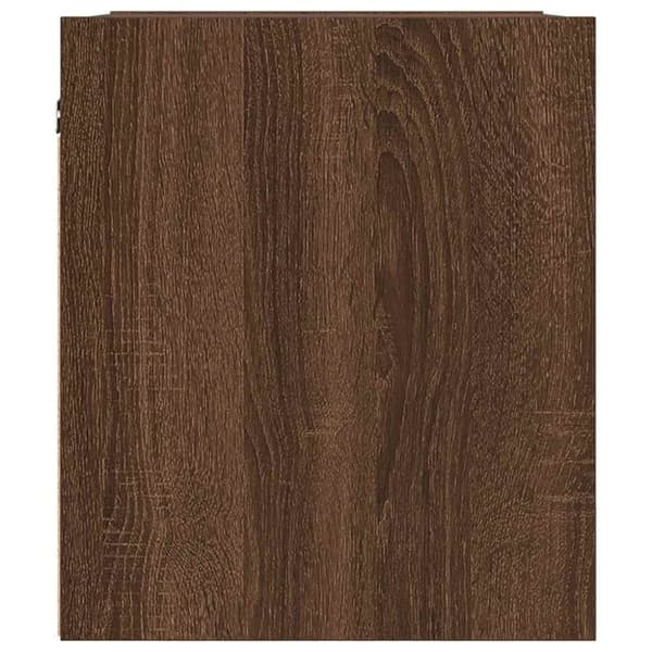 vidaXL Veggmontert nattbord brun eik 38x34x40 cm