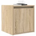 Miniatyrbilde 5 av 11: vidaXL Veggmontert nattbord 2 stk sonoma eik 38x34x40 cm