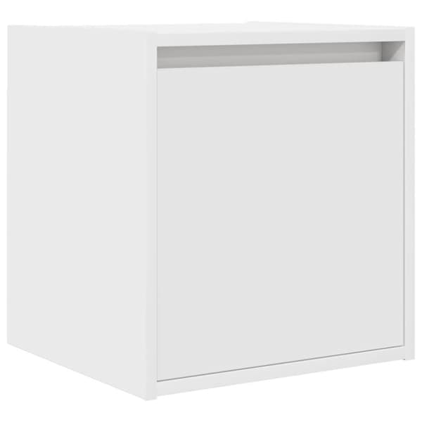 vidaXL Veggmontert nattbord 2 stk hvit 38x34x40 cm