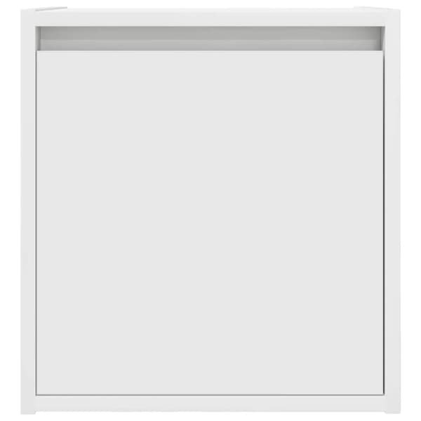 vidaXL Veggmontert nattbord 2 stk hvit 38x34x40 cm