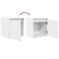 Miniatyrbilde 11 av 11: vidaXL Veggmontert nattbord 2 stk hvit 38x34x40 cm