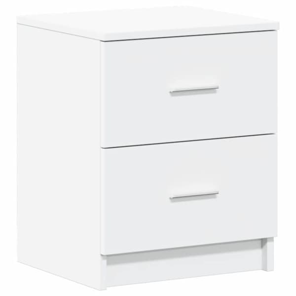 vidaXL sengebord med 2 skuffer 40x36x50 cm hvid