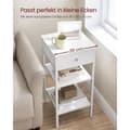 Miniatyrbillede 4 af 9: Natbord, LET502B01, 35x35 cm, Hvid