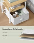 Miniatyrbild 4 av 7: Nattduksbord, SONGMICS, 41x41 cm, Beige