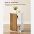Miniatyrbillede 6 af 9: Bord, LET224T41, 30x40x60 cm, Valnød Brun-Hvid