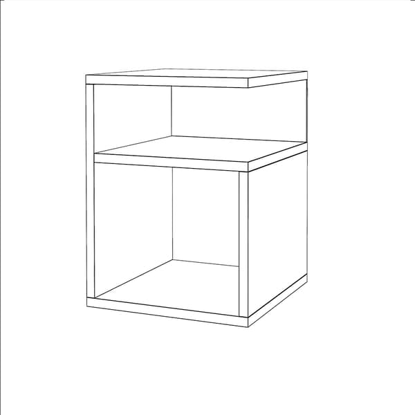 Sängbord Ek Wotan 30 CM Sängbord Sovrumsmöbler Nakastlik