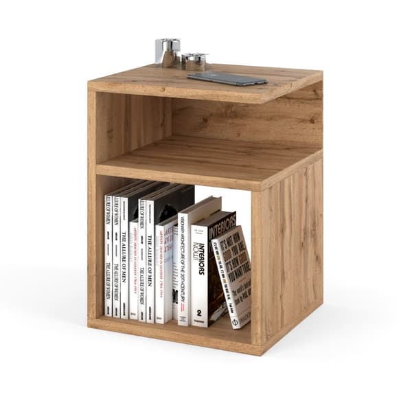 Sängbord Ek Wotan 30 CM Sängbord Sovrumsmöbler Nakastlik