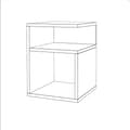 Miniatyrbild 8 av 11: Modernt Sängbord Vit 30CM Sängbord Sovrumsmöbler Nakastlik