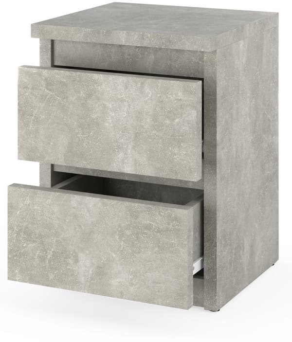 Sengebord 30 CM Beton 2S Sengebord Nakastlik Soveværelsesmøbel