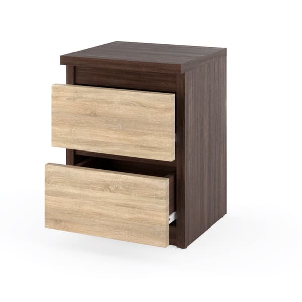 Sängbord 30 CM Wenge Ek Sonoma 2S Sängbord För Sovrum Nakastlik