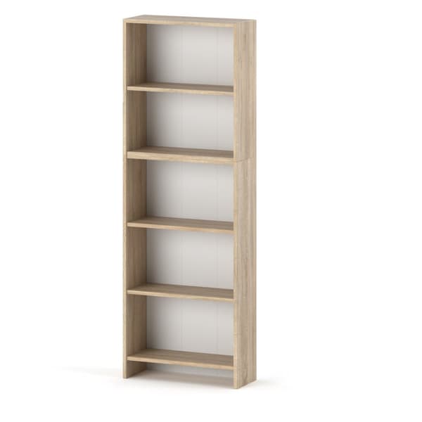 Kirjahylly Sonoma Oak Office 60 CM 5 hyllyä Leluhylly Parvi