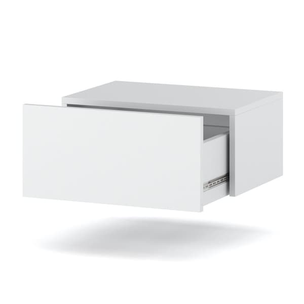 Sängbord Vit Hängande 45CM 1S Sängbord Sovrumsmöbler Nakastlik
