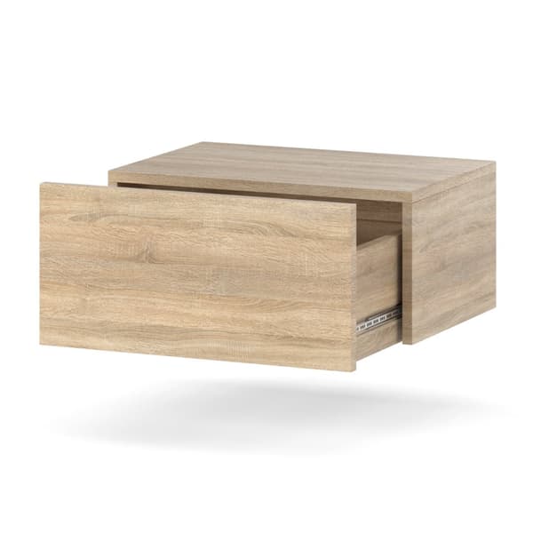 Hängande Nattduksbord Sonoma Ek 45 CM 1S Sängbord Sovrumsmöbler