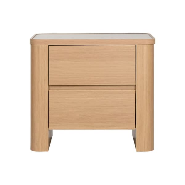 Natbord Home ESPRIT Natur Lysegrå 56 X 40 X 51 cm