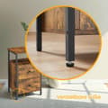 Miniatyrbillede 5 af 6: Sengbord - sidebord med 2 skuffer, moderne design