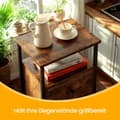Miniatyrbillede 6 af 6: Sengbord - sidebord med 2 skuffer, moderne design
