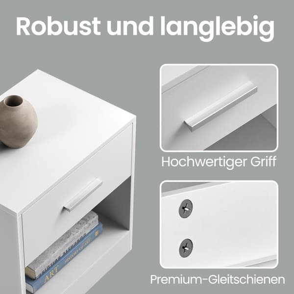 Sängbordet med låda - Multifunktionellt sidobord, modern design