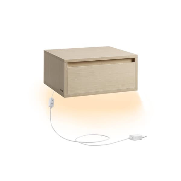 Natbord, VASAGLE, 35 x 40 x 18 cm, Naturbeige.