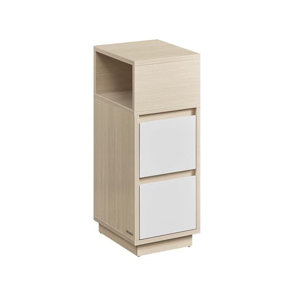 Nattduksbord, VASAGLE, 30x25x65 cm, Naturbeige.