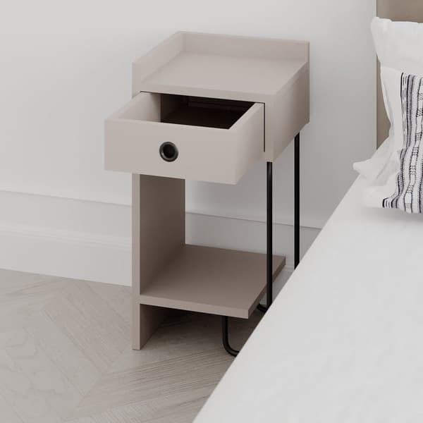Sengebord, Sirius Venstre, 32x61x30 cm, Mocca