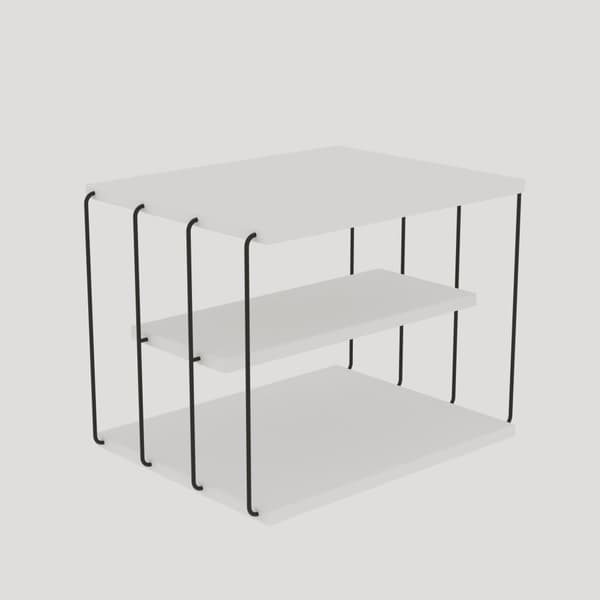 Soffbord, Lifon, 50x33x40 cm, vitt.