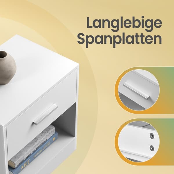 Sengbord, sæt med 2, sidebord