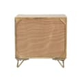 Miniatyrbillede 2 af 9: Natbord Home ESPRIT Gylden Natur 50 x 40 x 50 cm