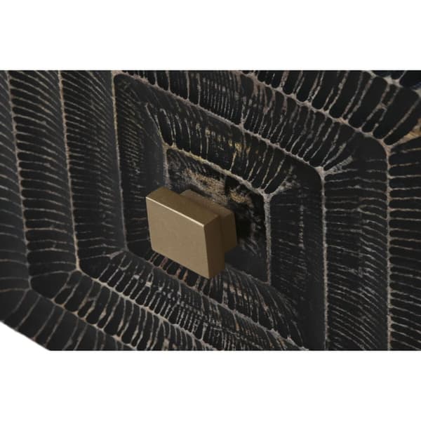 Nattduksbord Home ESPRIT Svart Gyllene 50 x 40 x 50 cm
