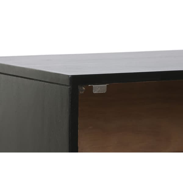 Nattduksbord Home ESPRIT Svart Gyllene 50 x 40 x 50 cm