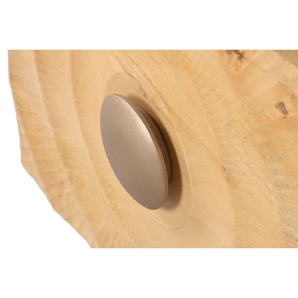 Nattduksbord Home ESPRIT Gyllene Naturell 50 x 40 x 50 cm