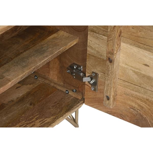 Nattduksbord Home ESPRIT Gyllene Naturell 50 x 40 x 50 cm