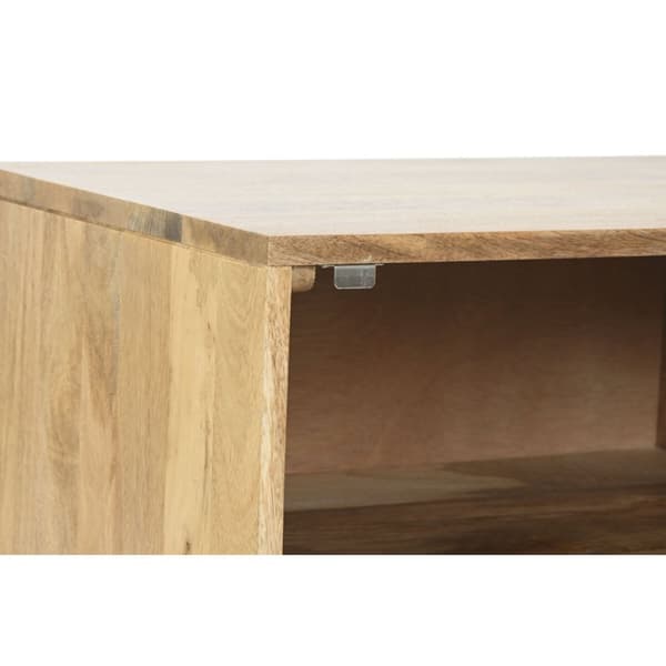 Nattduksbord Home ESPRIT Gyllene Naturell 50 x 40 x 50 cm