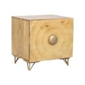 Miniatyrbild 1 av 9: Nattduksbord Home ESPRIT Gyllene Naturell 50 x 40 x 50 cm