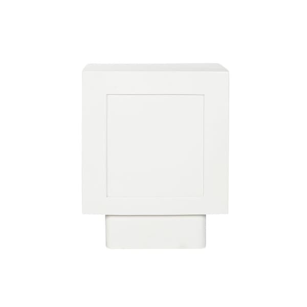 Nattbord Home ESPRIT Hvit Naturell 40 x 35 x 50 cm
