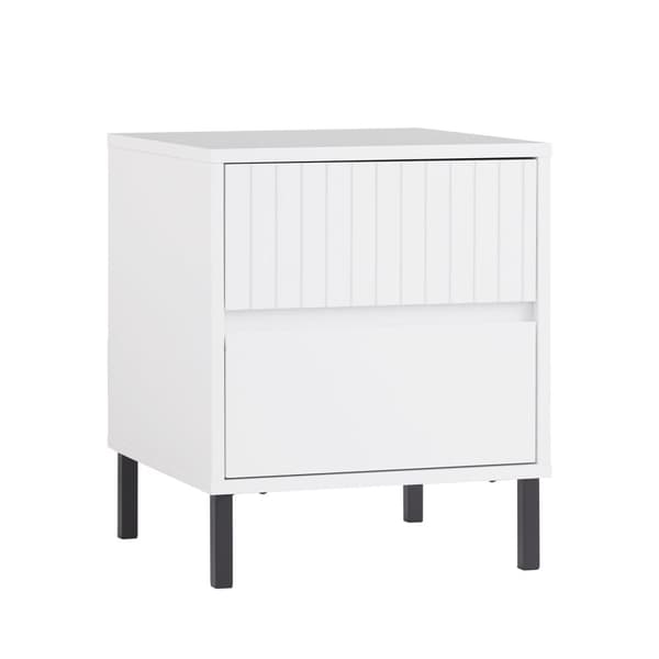 Natbord, FBT157-W, 40x40x48 cm, Hvid