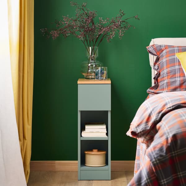 Sidebord, FBT111-GR, 20x35x61 cm, Grå