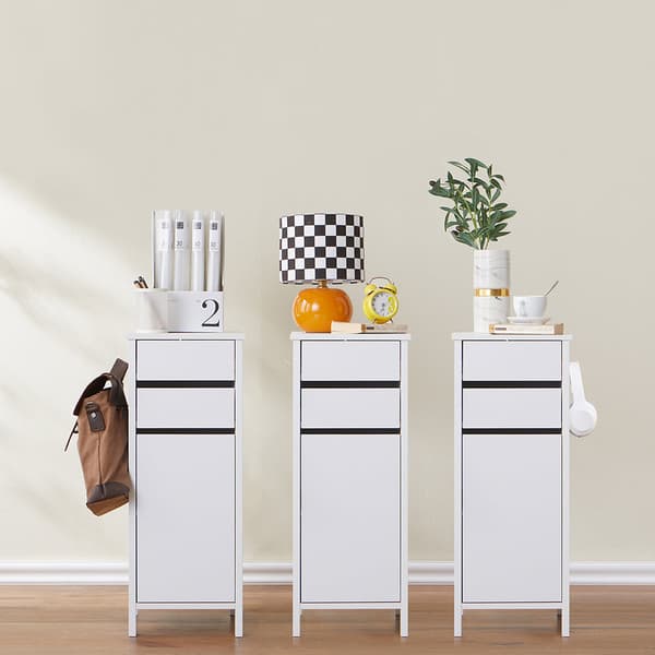 Sängbord, FWT108-W, 32x40x76 cm, Vit