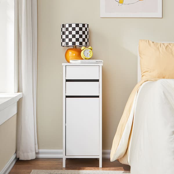 Sängbord, FWT108-W, 32x40x76 cm, Vit