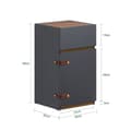 Miniatyrbillede 3 af 9: Natbord, FBT146-DG, 30x30x56 cm, Sort