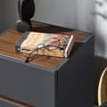 Miniatyrbillede 4 af 9: Natbord, FBT146-DG, 30x30x56 cm, Sort