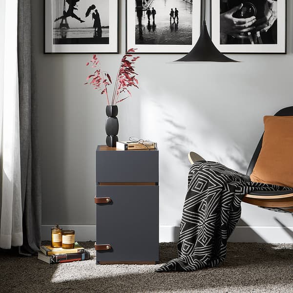 Natbord, FBT146-DG, 30x30x56 cm, Sort