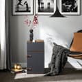 Miniatyrbillede 2 af 9: Natbord, FBT146-DG, 30x30x56 cm, Sort
