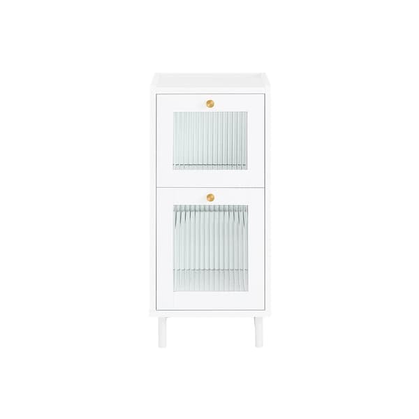 Sengebord, FBT139-W, 45x30x65 cm, Hvid